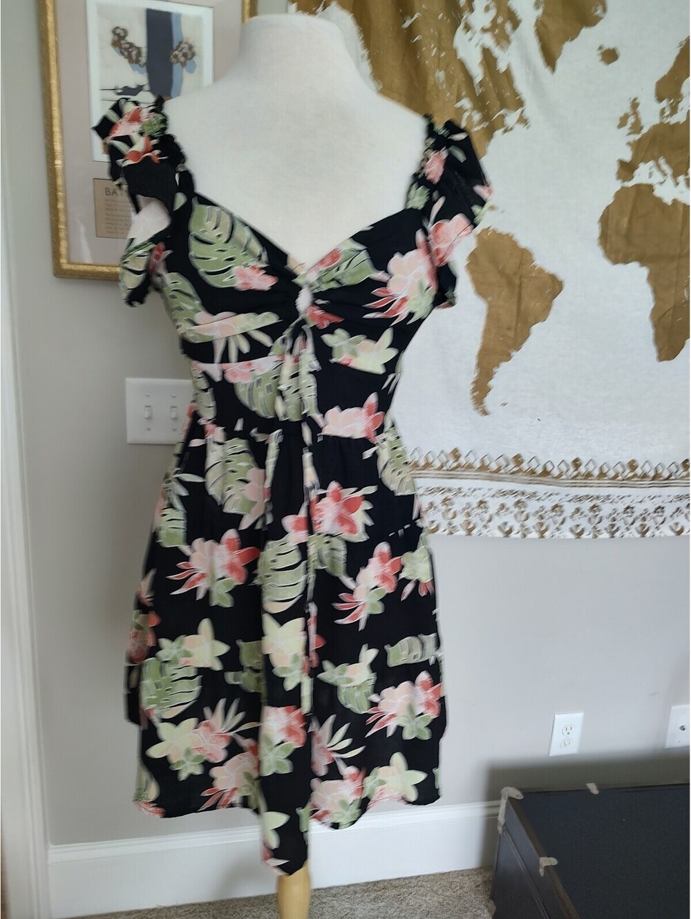 Madden NYC Sz L Floral Sunny Dress #Cottagecore#TropicalGoth#BohoChic#Resortwear
